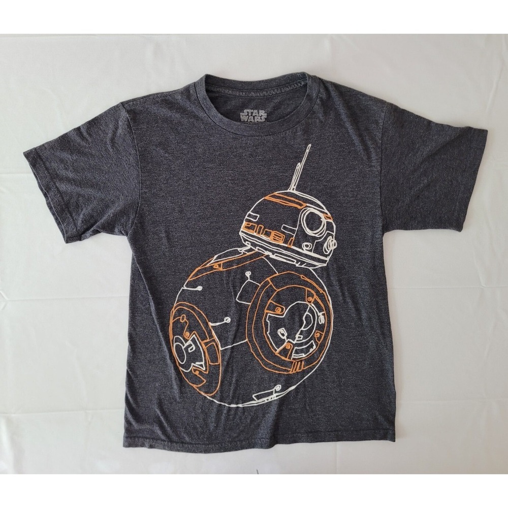 Star Wars BB-8 Gray Graphic Tee Youth Size L